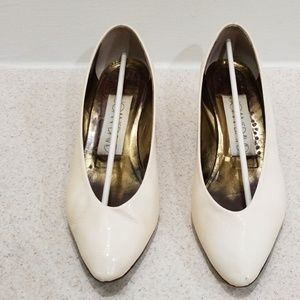 Joan & David handmade in Italy printed patent shoe
